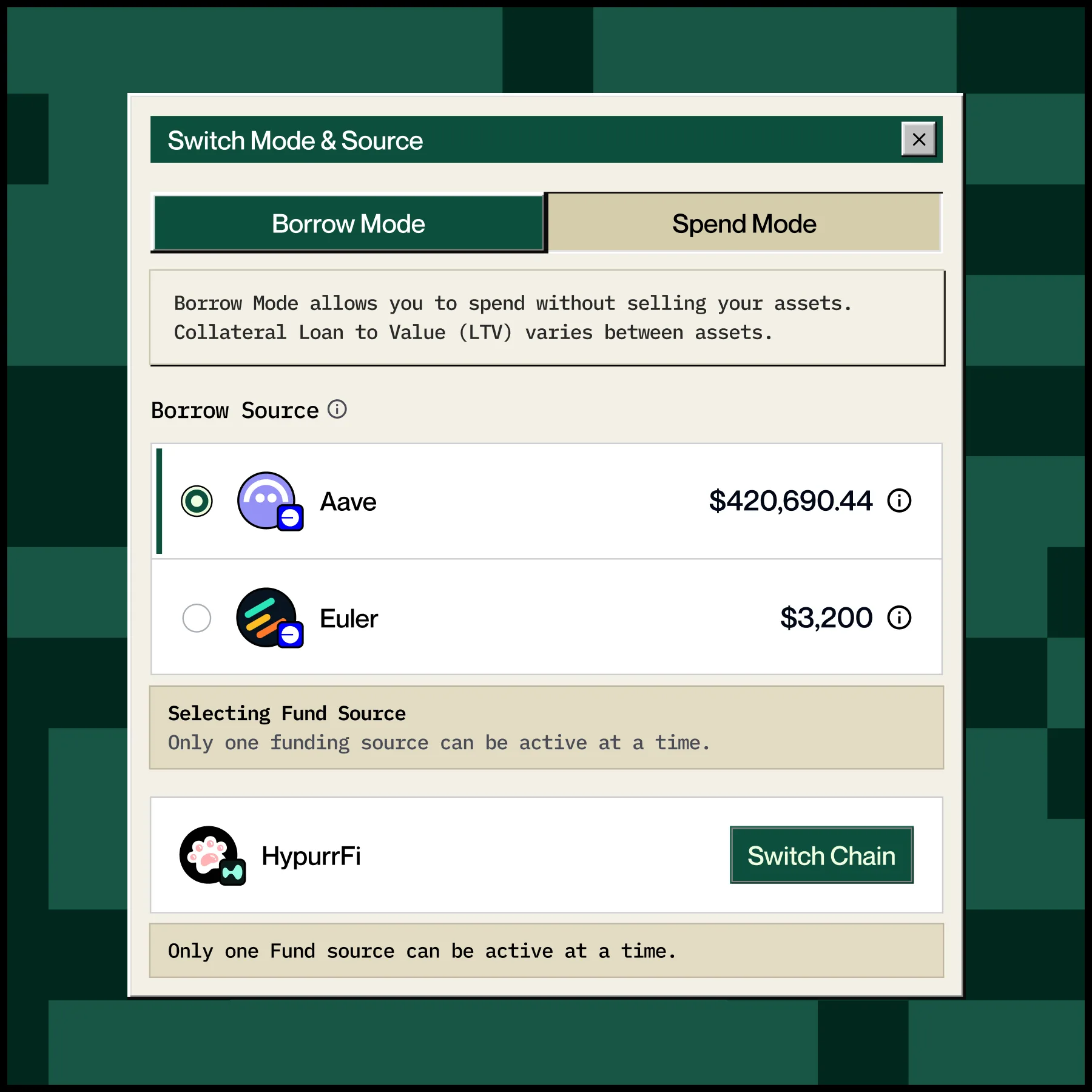 Swype — card modes