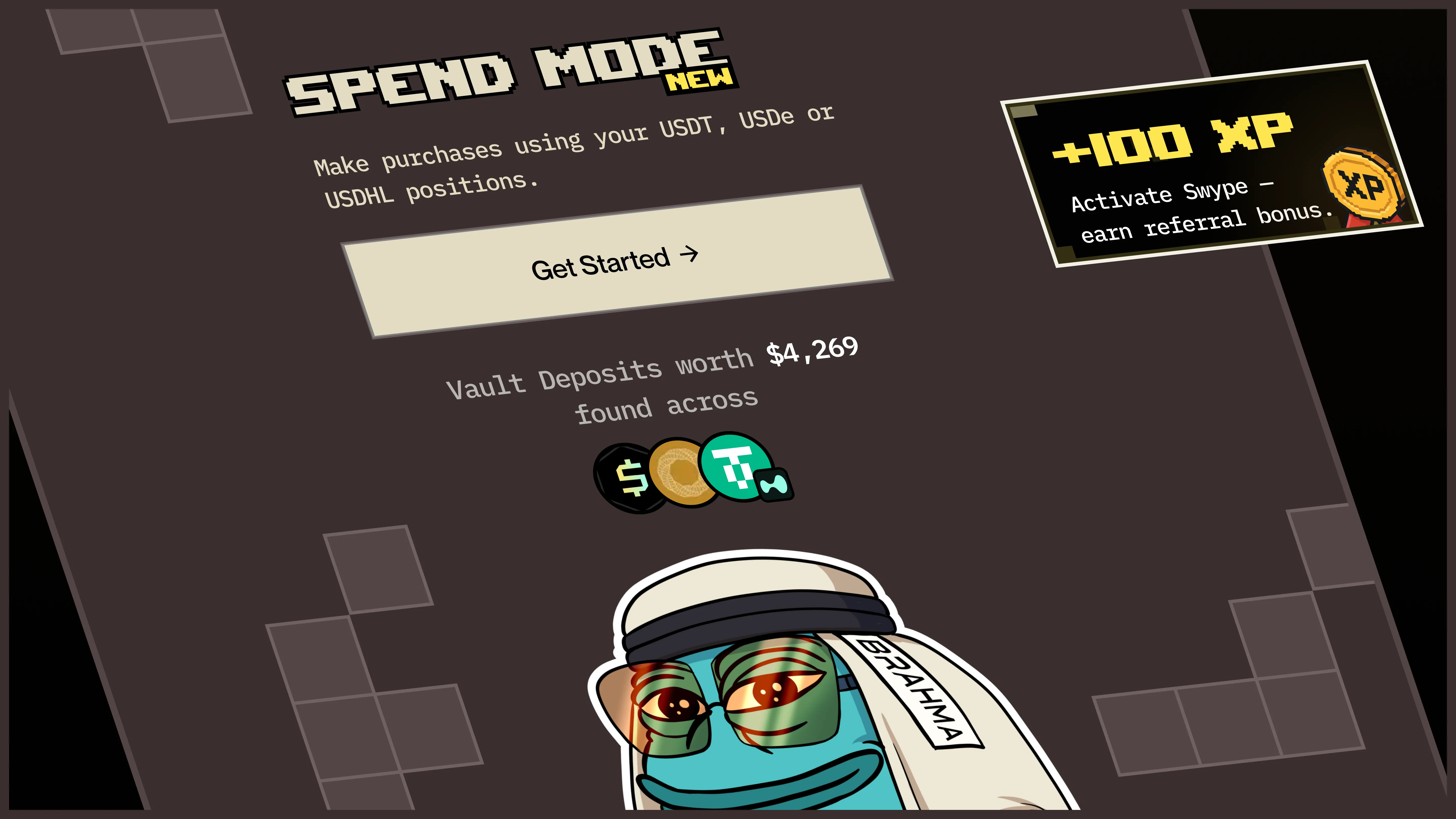 Swype — spend mode